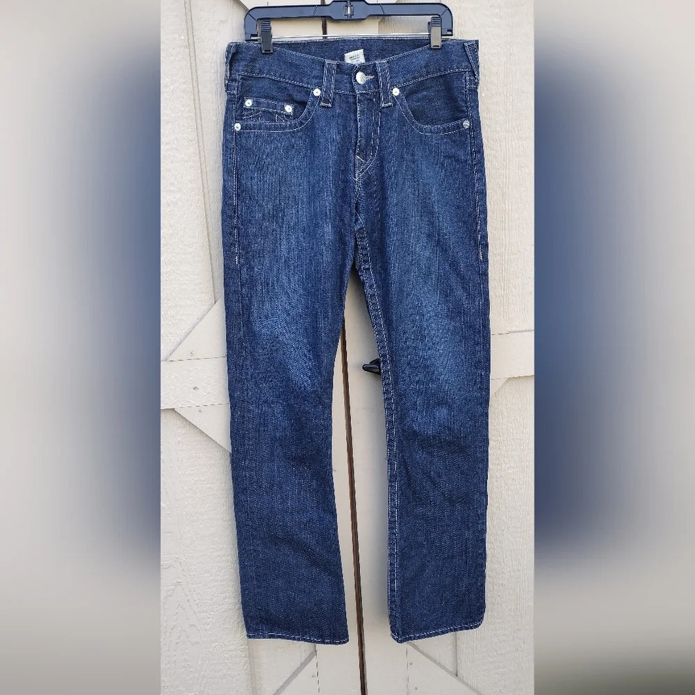 True Religion Section Straight Seat World Tour Jeans Blue Men's 31